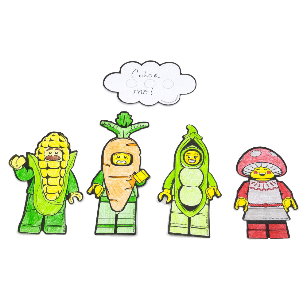 LEGO® Minifigures™ Sticky Notes and Gel Pen Set Farmers Market (53672)