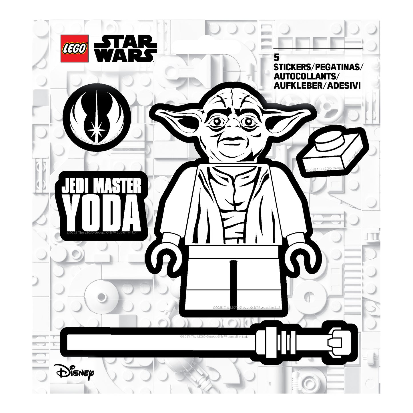LEGO® STAR WARS™ Sticker Yoda™ BW (53753)