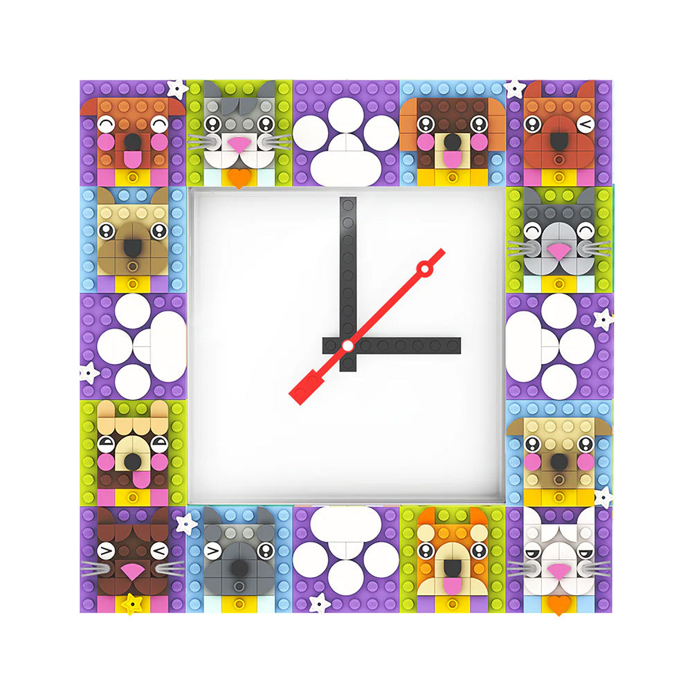 LEGO® Time by IQHK Wall Clock 6X24 White (53771)