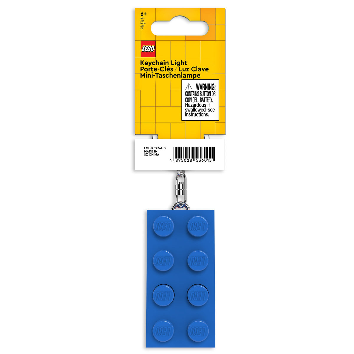 LEGO® Minifigurines™ Keychain Light 2x4 Brick - Blue (KE234HB)