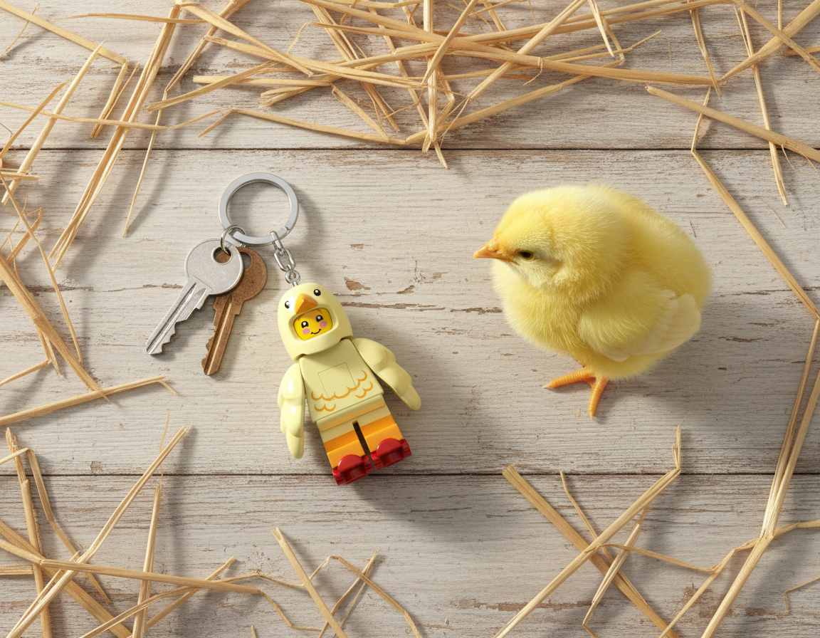 LEGO® Minifigures™ Keychain Light Chicken Skater (KE259H)