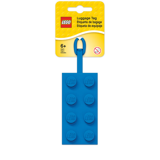 IQ LEGO® Iconic Blue 2x4 Brick Bag Tag (52001)