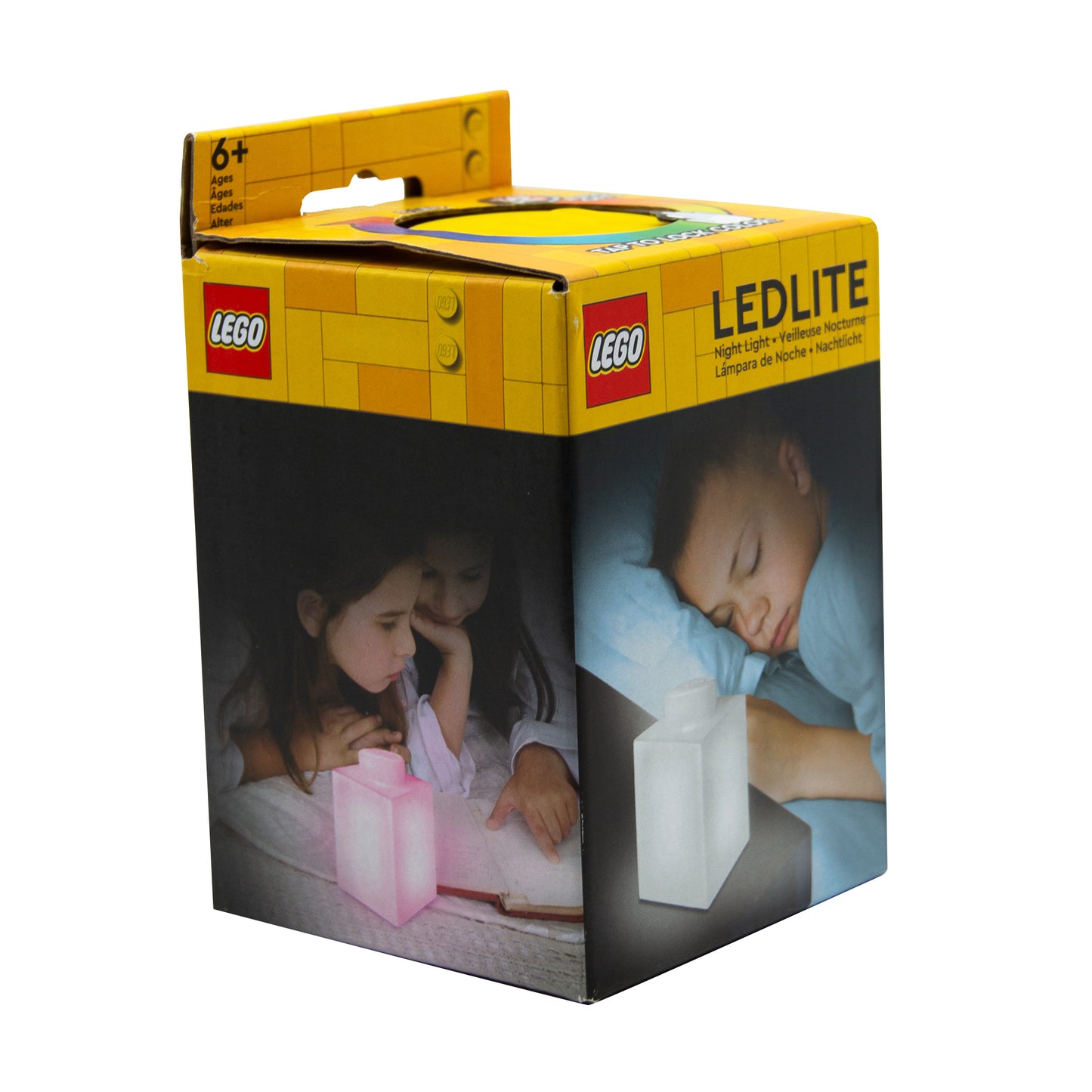 IQ レゴ アイコニック 1×1のレゴブロック形 柔らかシリコン タッチ式 ランプ 黄色 (LP42)