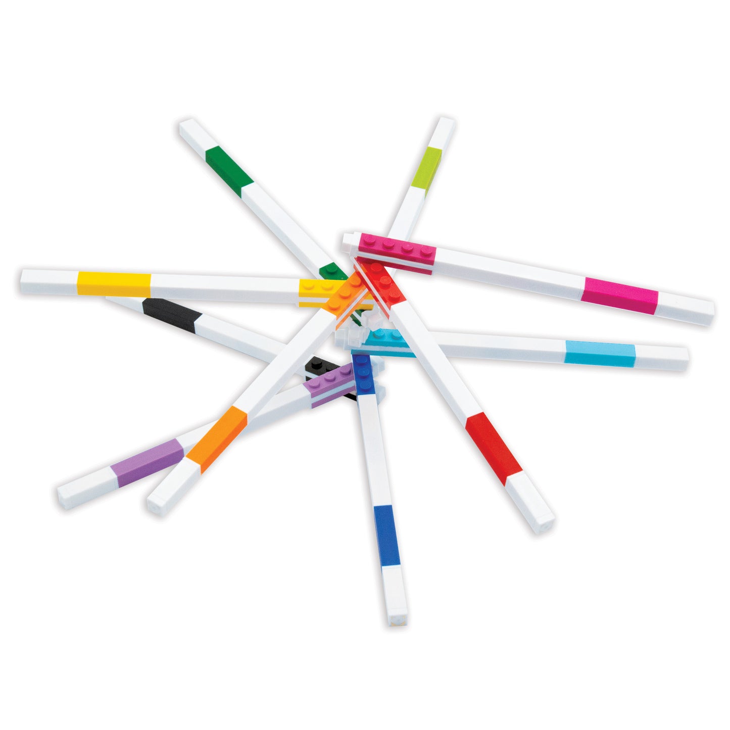 IQ LEGO® 2.0 文具 10 件裝彩色中性筆，帶 1x4 積木 （53100）