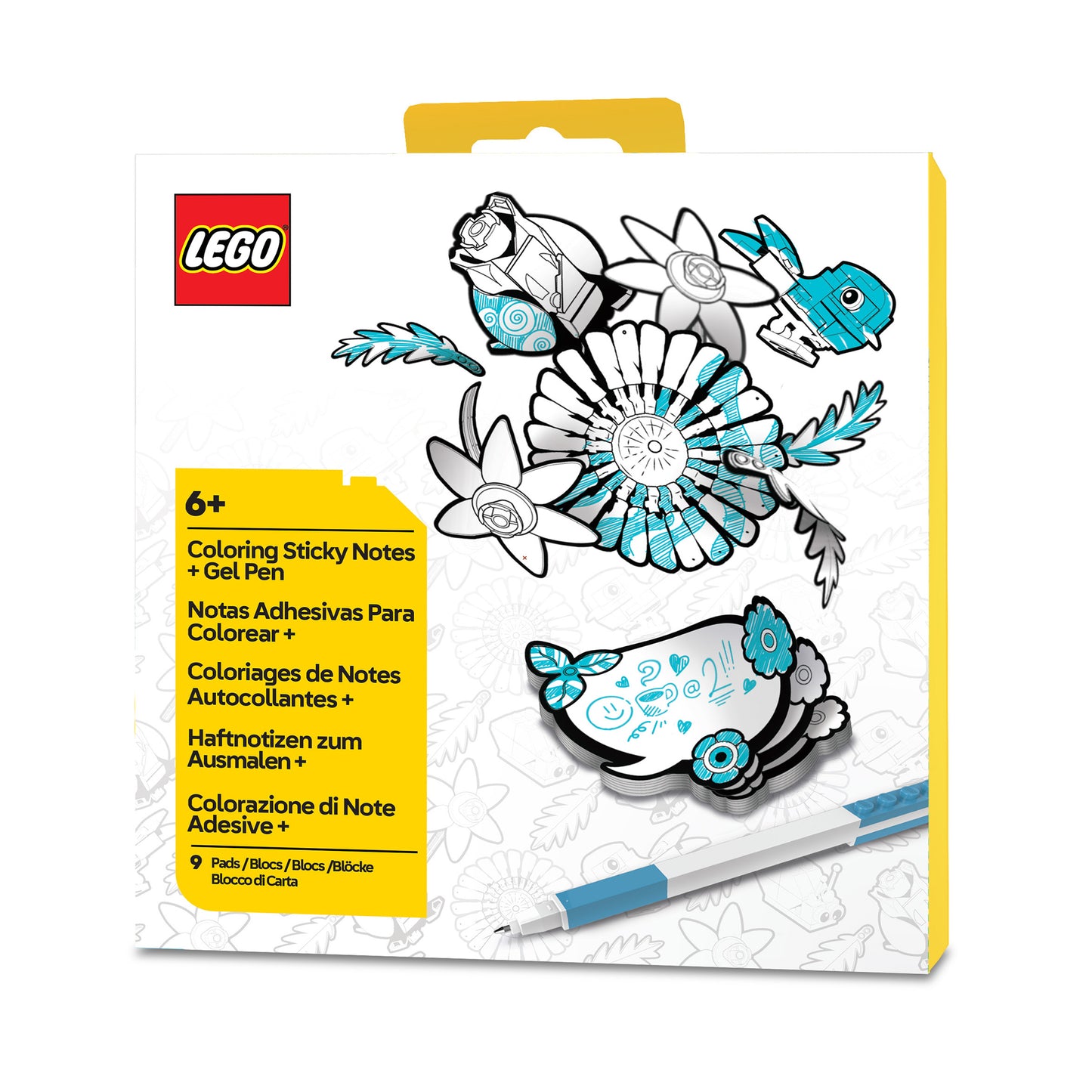 LEGO® Coloring Sticky Notes with Gel Pen Set Botanicals (53670)