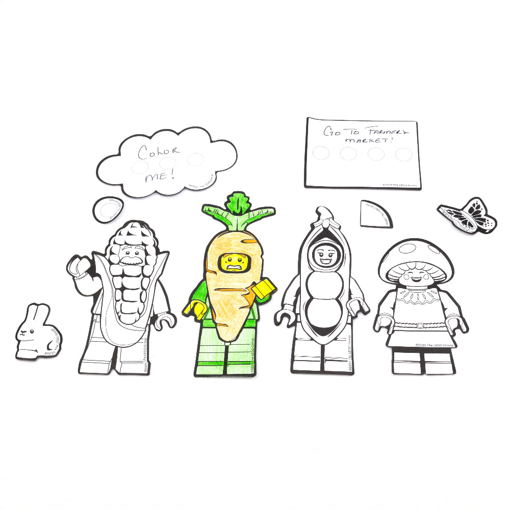 LEGO® Minifigures™ Sticky Notes and Gel Pen Set Farmers Market (53672)