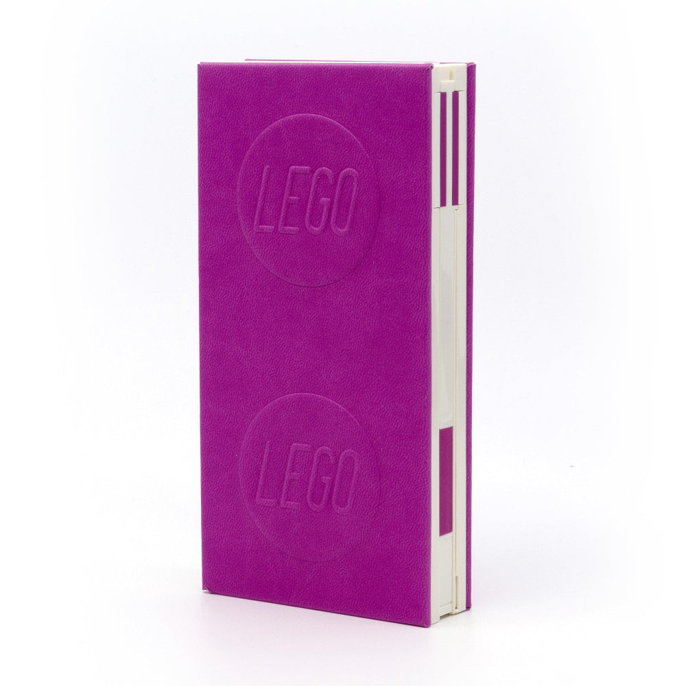 LEGO® Locking Notebook with Gel Pen Red Violet- 1x2 (53696)