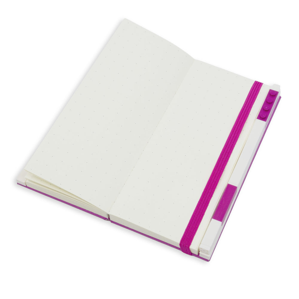 LEGO® Locking Notebook with Gel Pen Red Violet- 1x2 (53696)