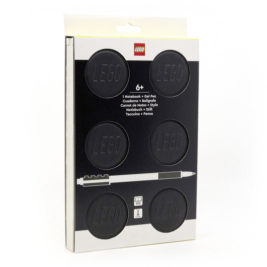 LEGO® Locking Notebook with Gel Pen Black - 2x3 (53698)