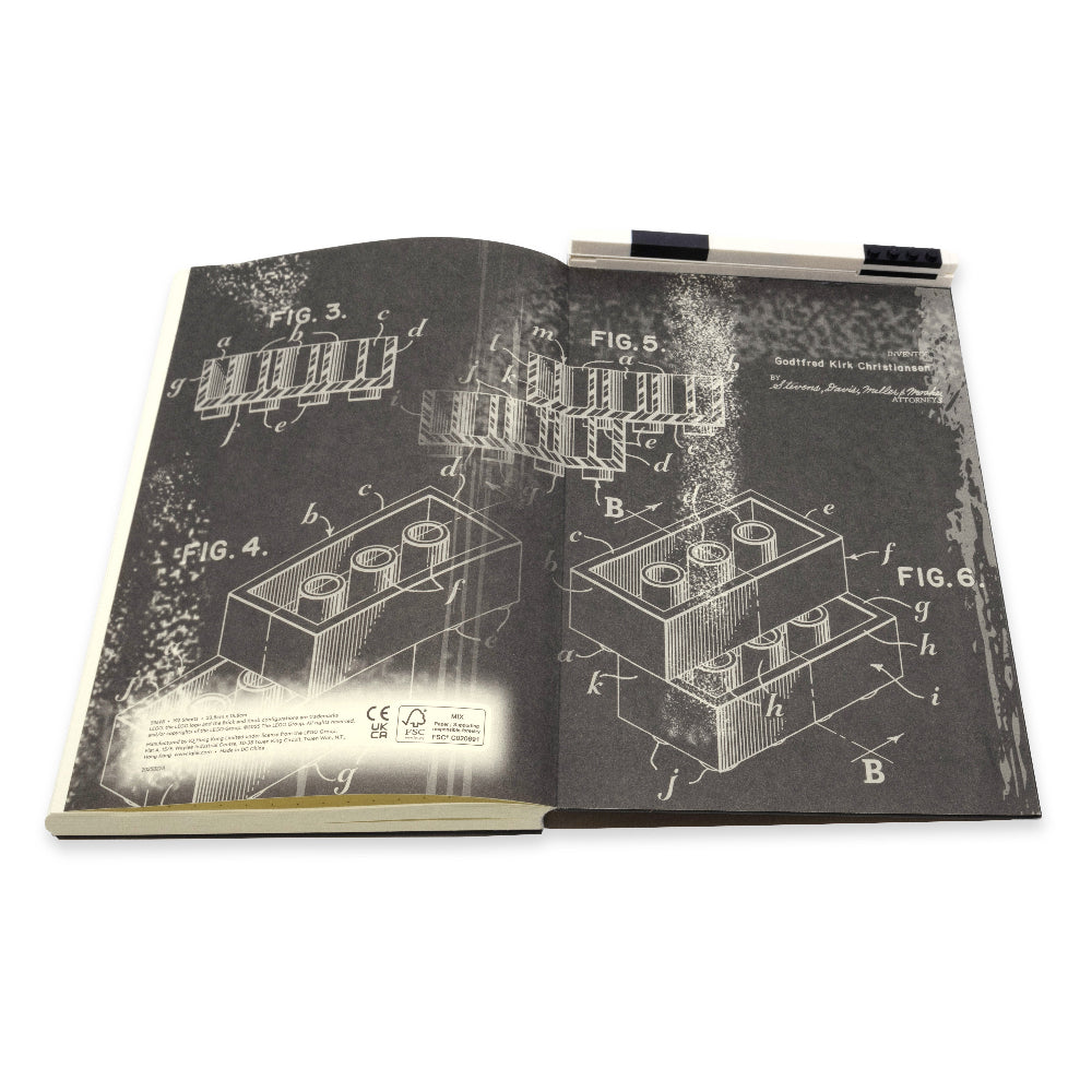 LEGO® Locking Notebook with Gel Pen Black - 2x3 (53698)