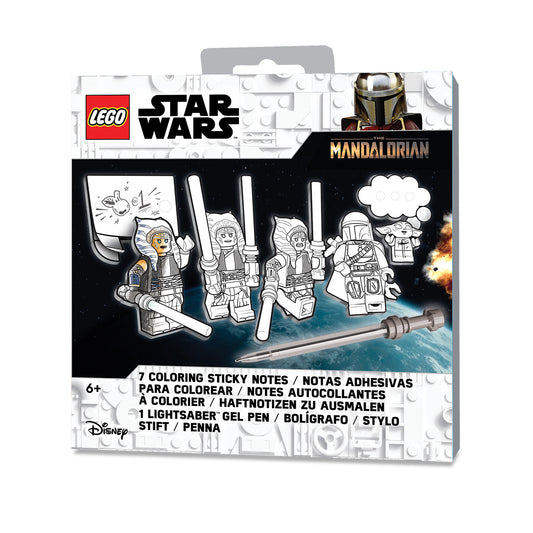 LEGO® Star Wars™ The Mandalorian™ Coloring Sticky Notes and LIGHTSABER™ Gel Pen Ahsoka Tano™ (53747)