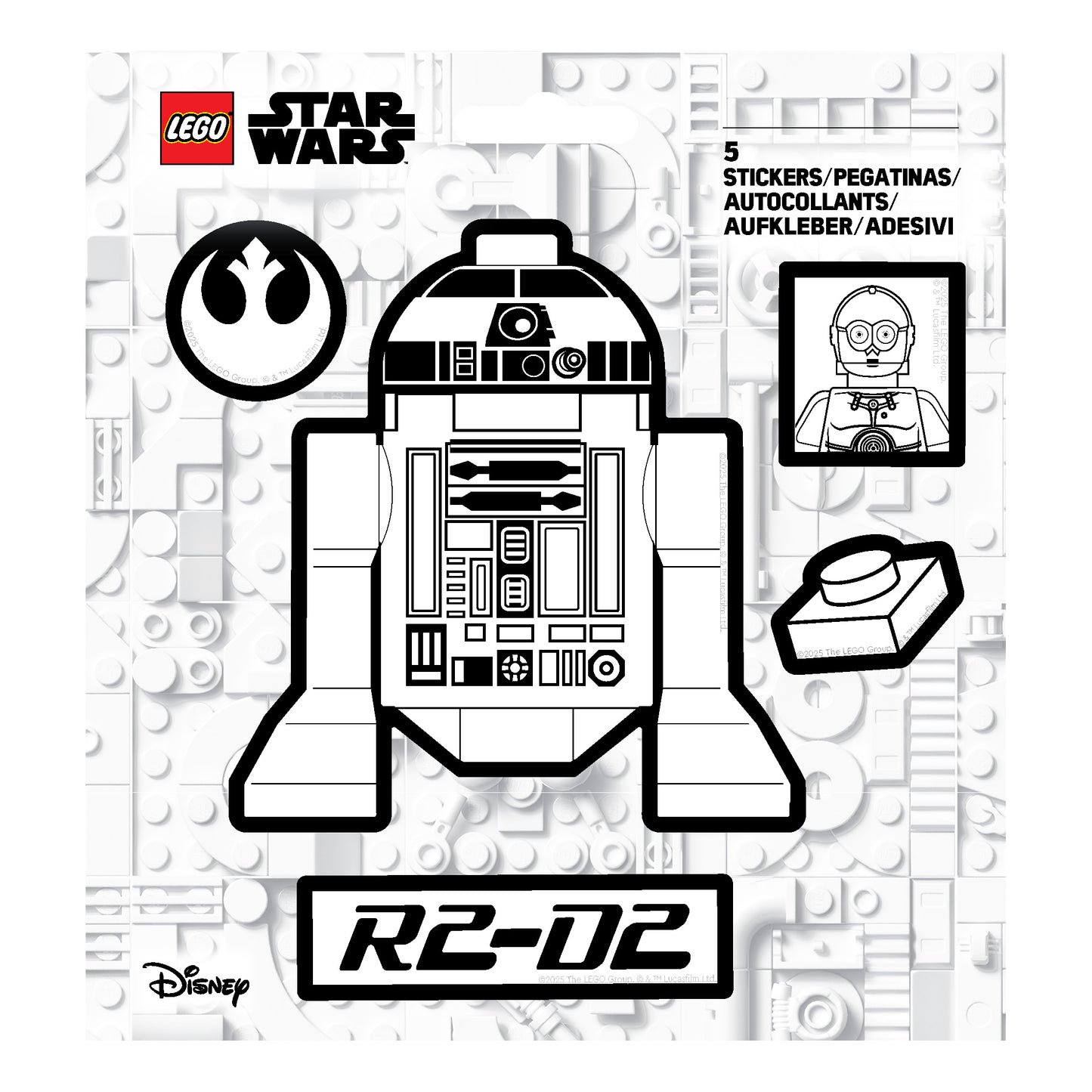 LEGO® STAR WARS™ Sticker R2-D2™ BW (53752)