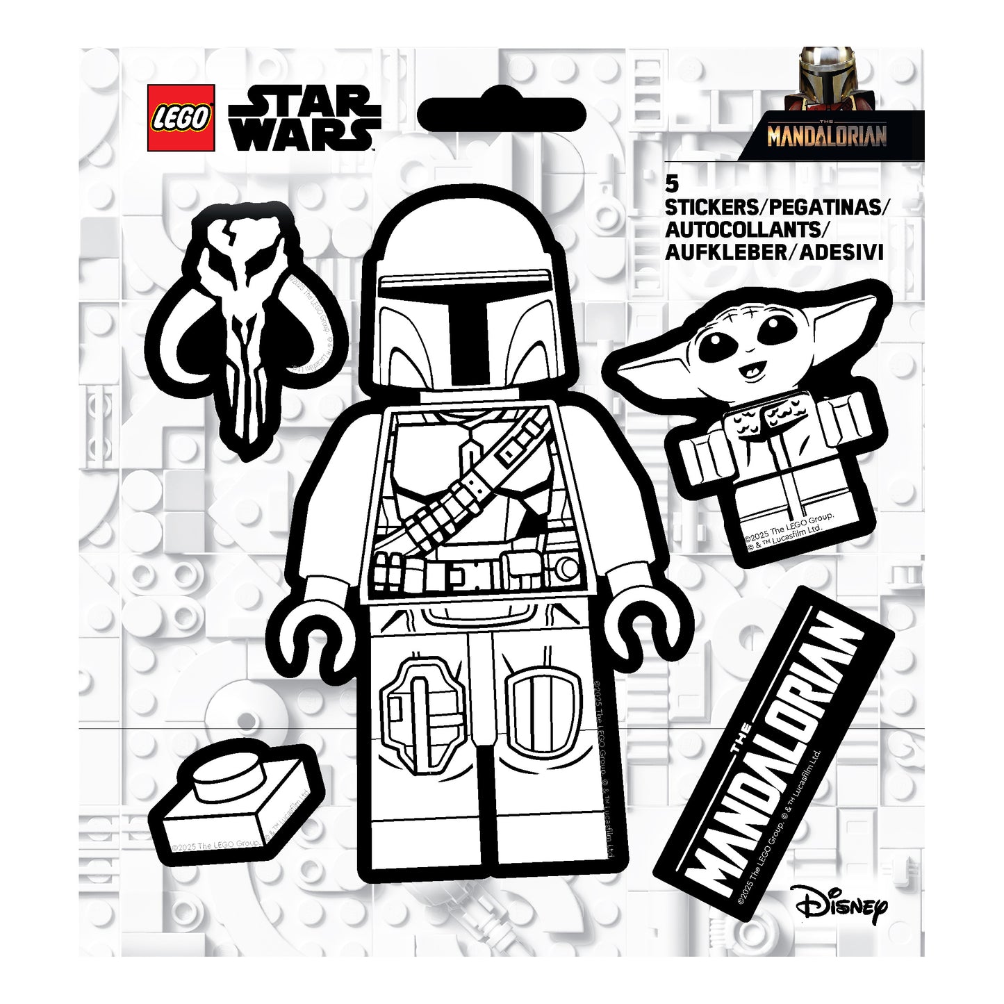LEGO® STAR WARS™ THE MANDALORIAN™ Sticker The Mandalorian™ BW (53755)