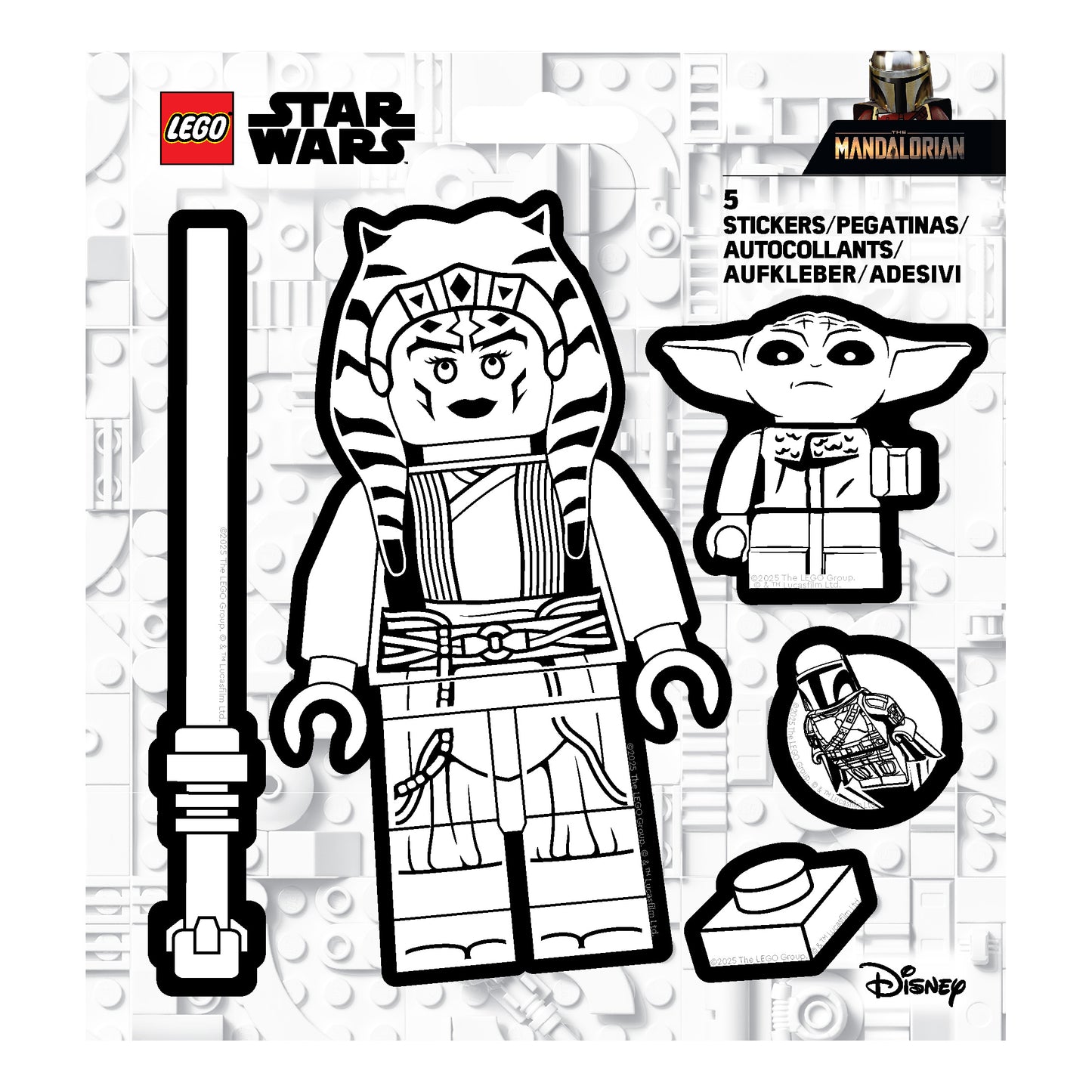 LEGO® STAR WARS™ The Mandalorian™ Sticker Ahsoka™ BW (53757)