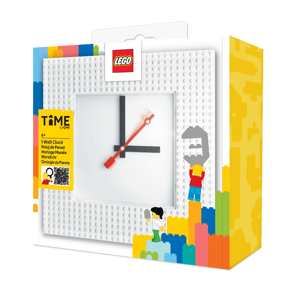 LEGO® Time by IQHK Wall Clock 6X24 White (53771)