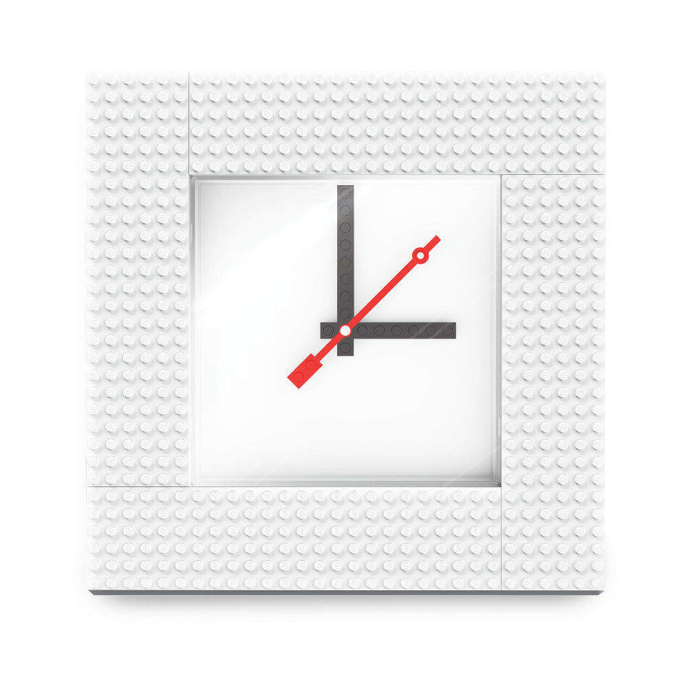 LEGO® Time by IQHK Wall Clock 6X24 White (53771)
