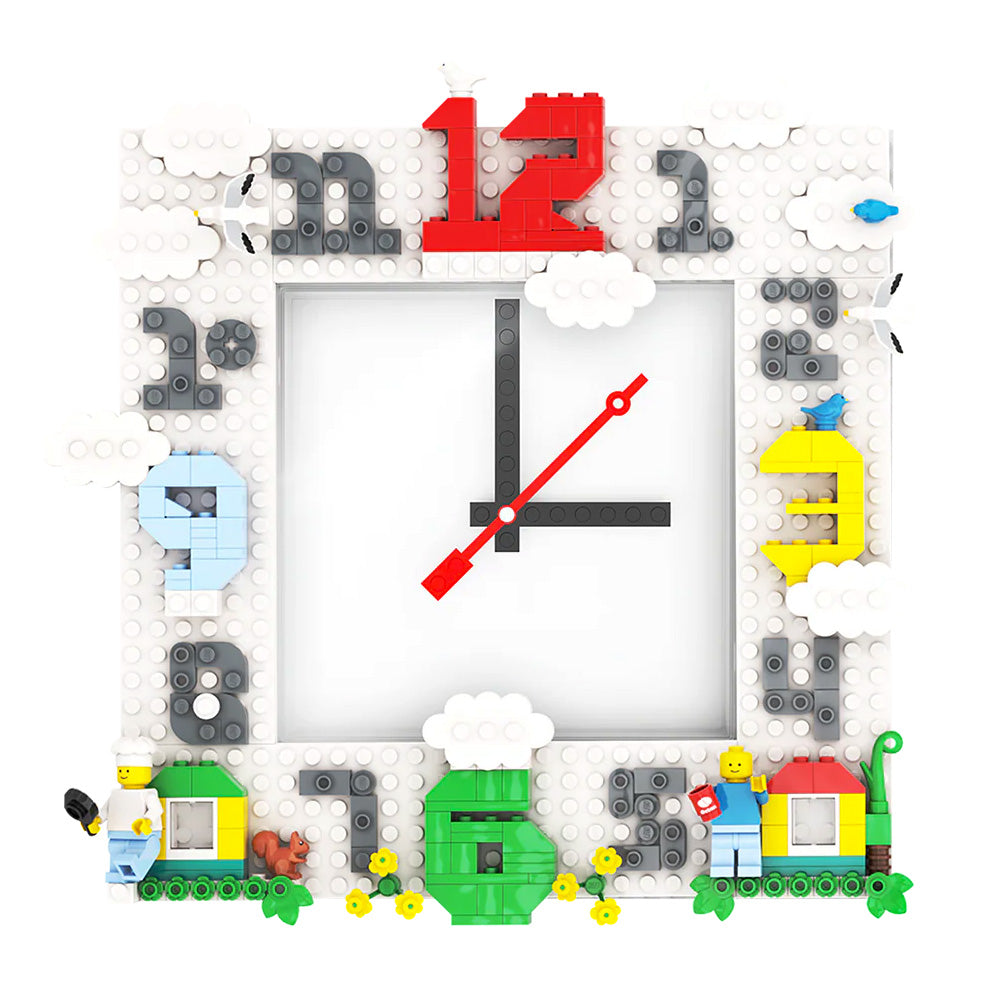LEGO® Time by IQHK Wall Clock 6X24 White (53771)