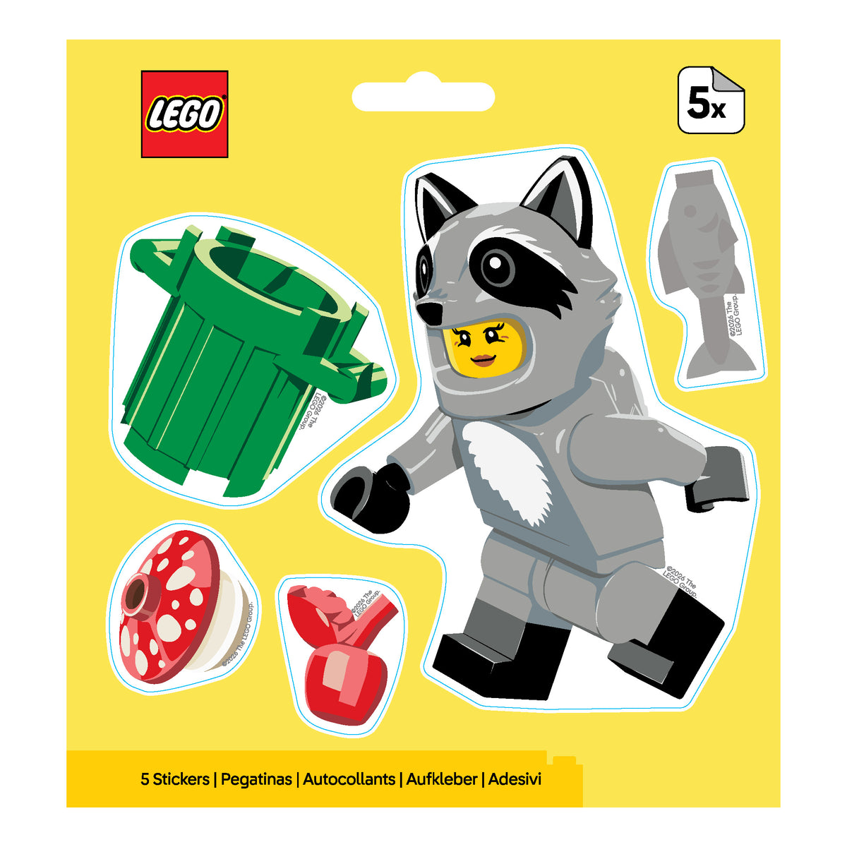 Mini Racoon Figures LEGO® Minifigures™ Sticker Raccoon (53825) – IQ Hong Kong