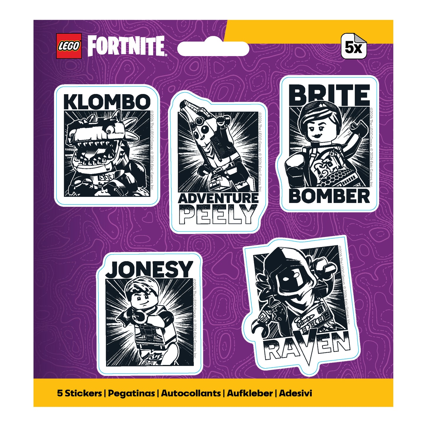 LEGO® FORTNITE® Sticker Badges (53826)