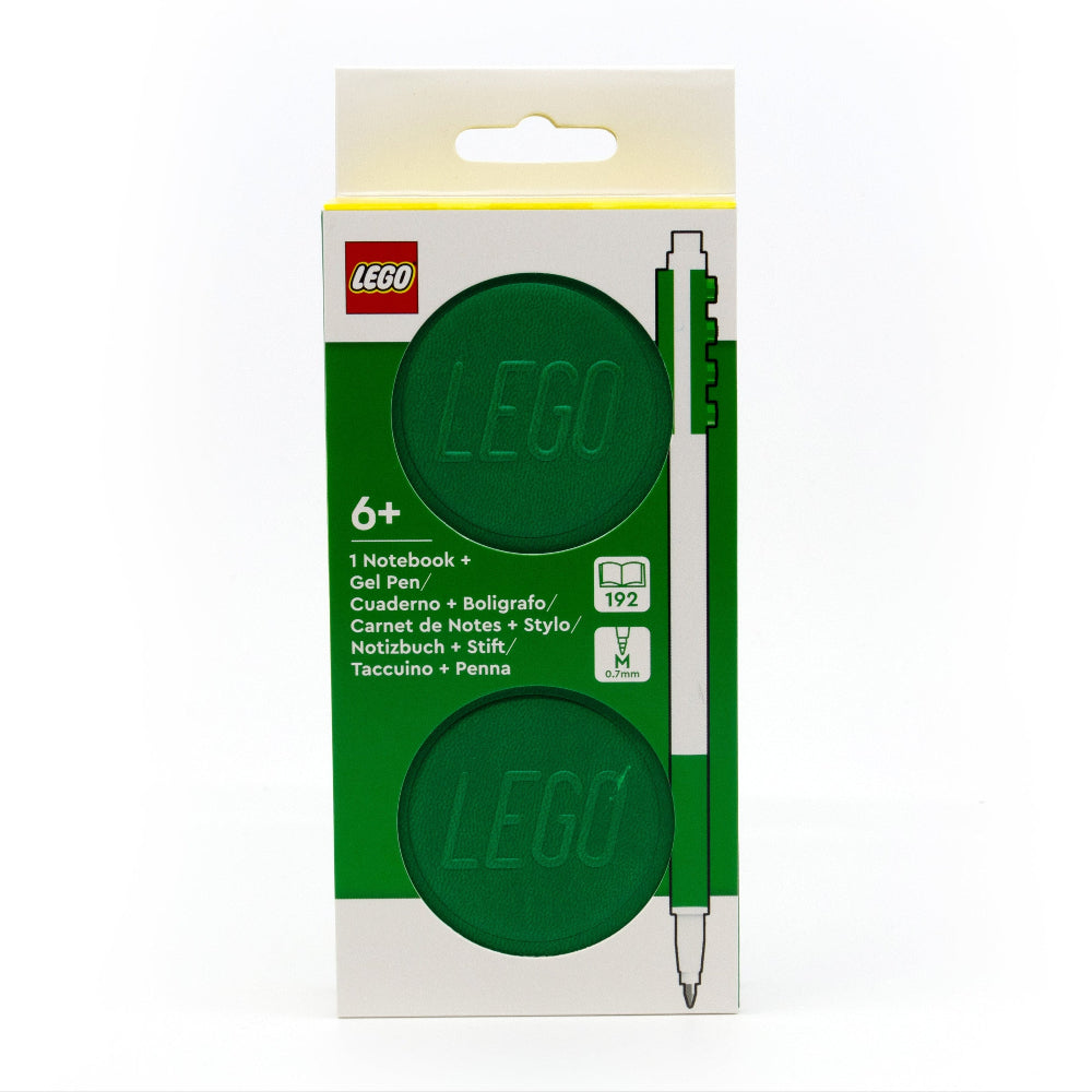LEGO® Locking Notebook with Gel Pen Green- 1x2 (53697)