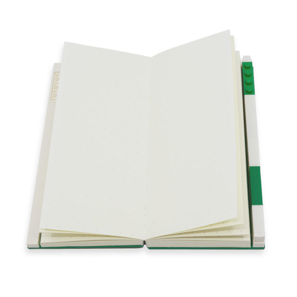 LEGO® Locking Notebook with Gel Pen Green- 1x2 (53697)