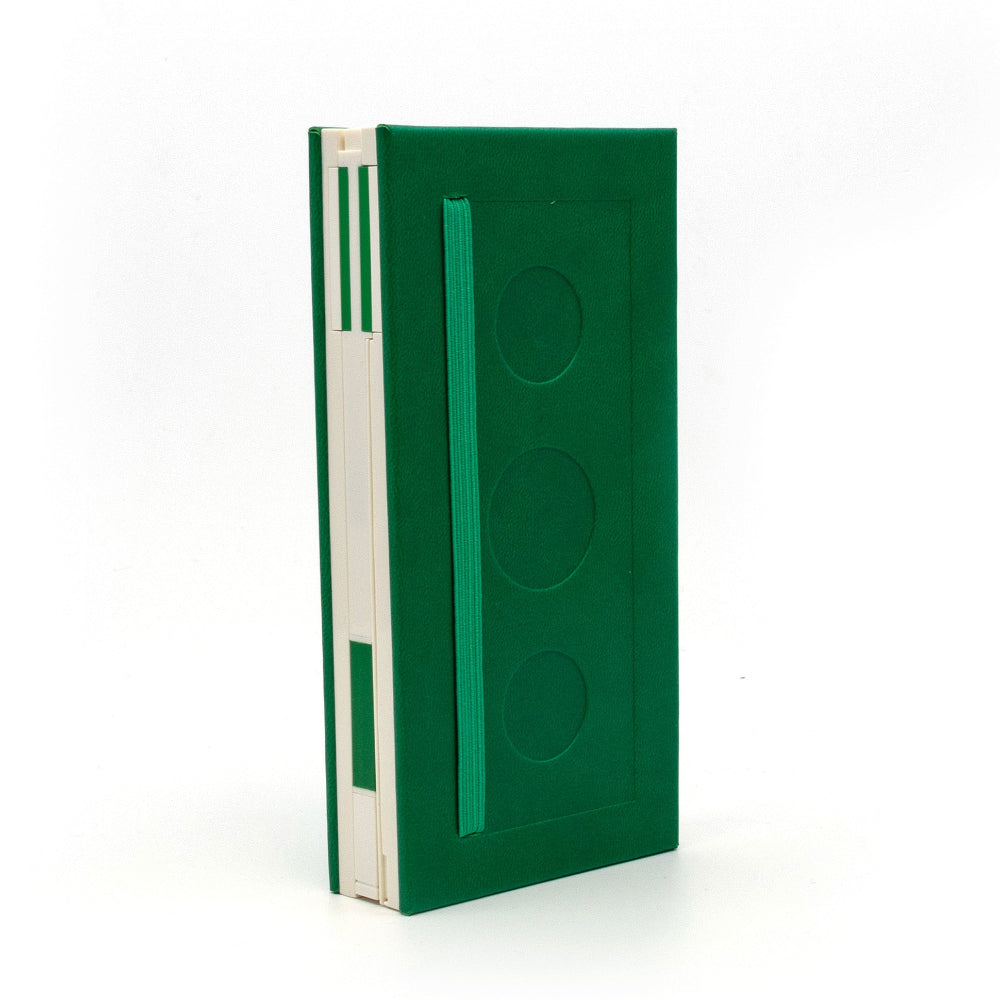 LEGO® Locking Notebook with Gel Pen Green- 1x2 (53697)