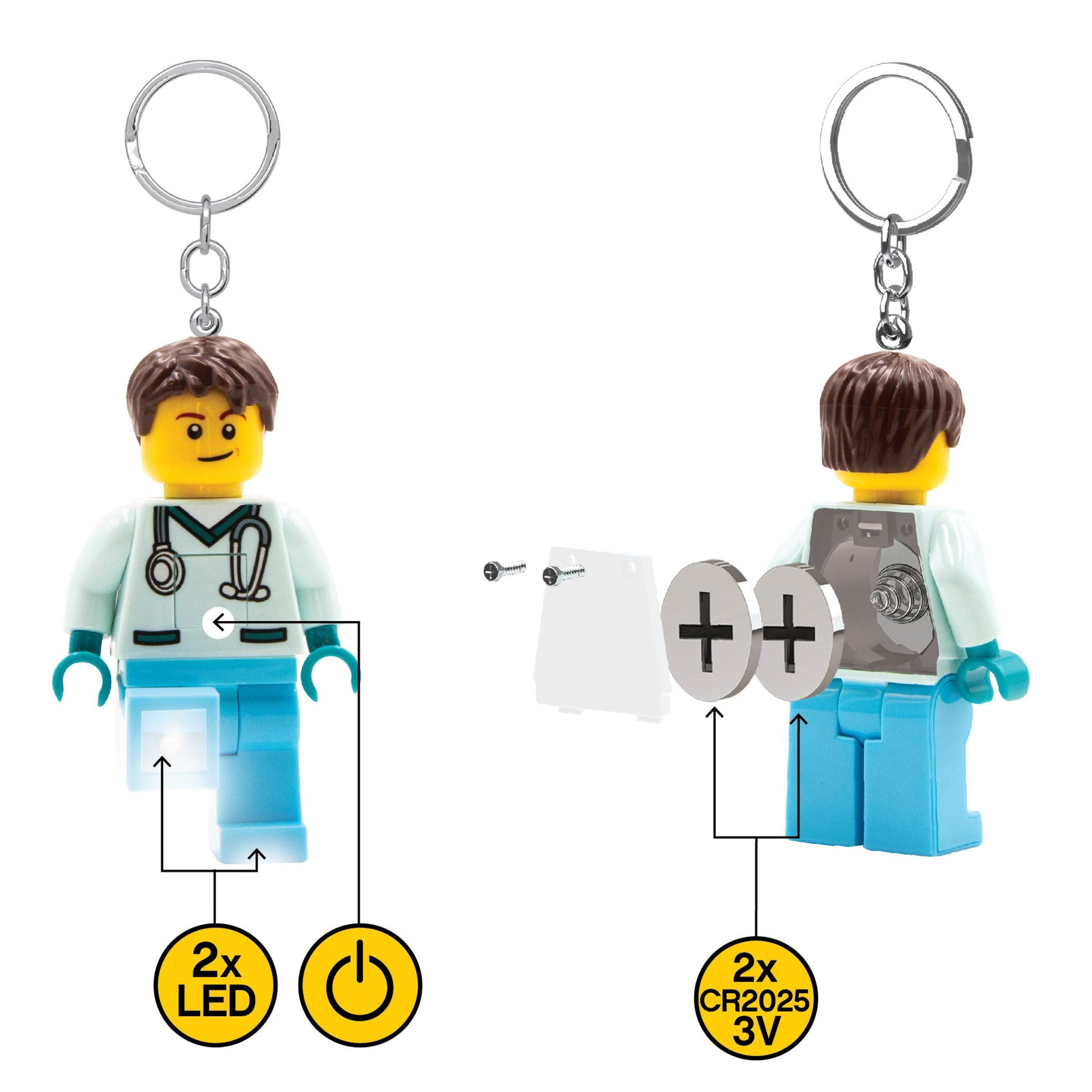 LEGO® City Keychain Light Male Nurse (KE194H) – IQ Hong Kong