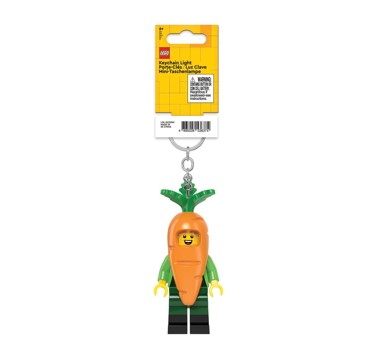 LEGO® Minifigurines™ Keychain Light Carrot Mascot (KE239H)