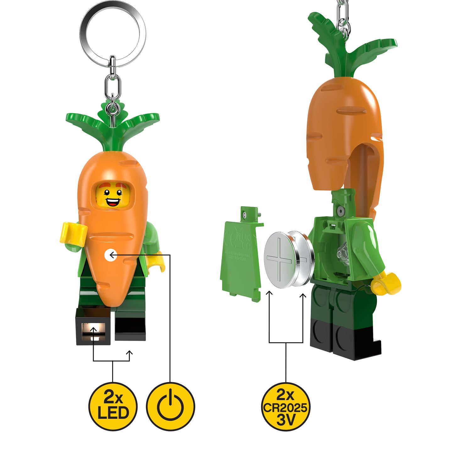 LEGO® Minifigurines™ Keychain Light Carrot Mascot (KE239H)