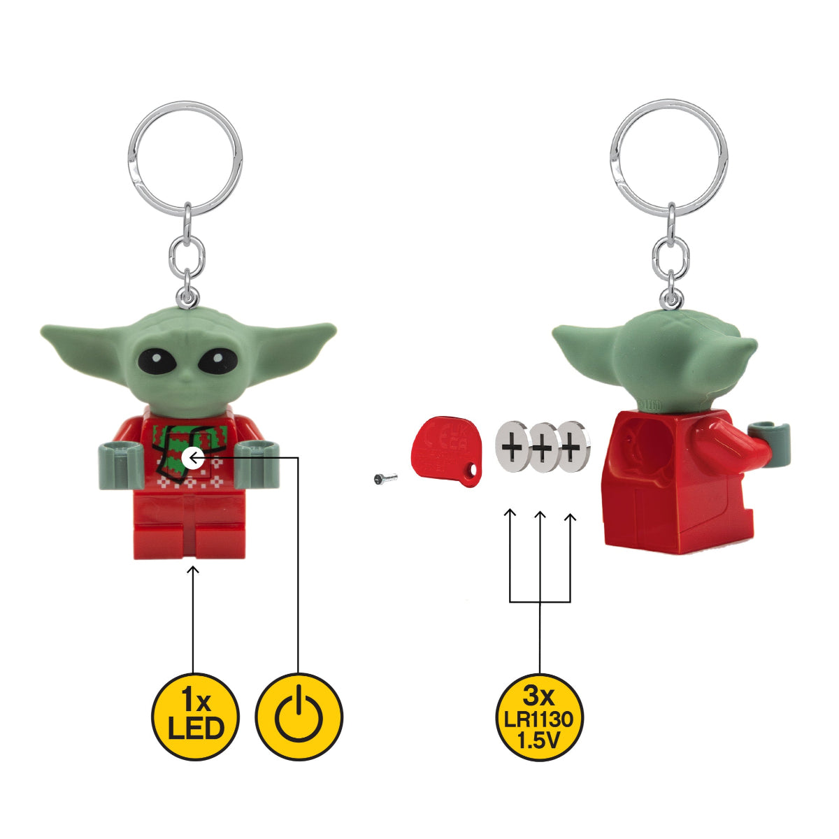 樂高® 星際大戰™ 曼達洛人™ 鑰匙圈燈 古古™ 醜毛衣 (KE208AH)