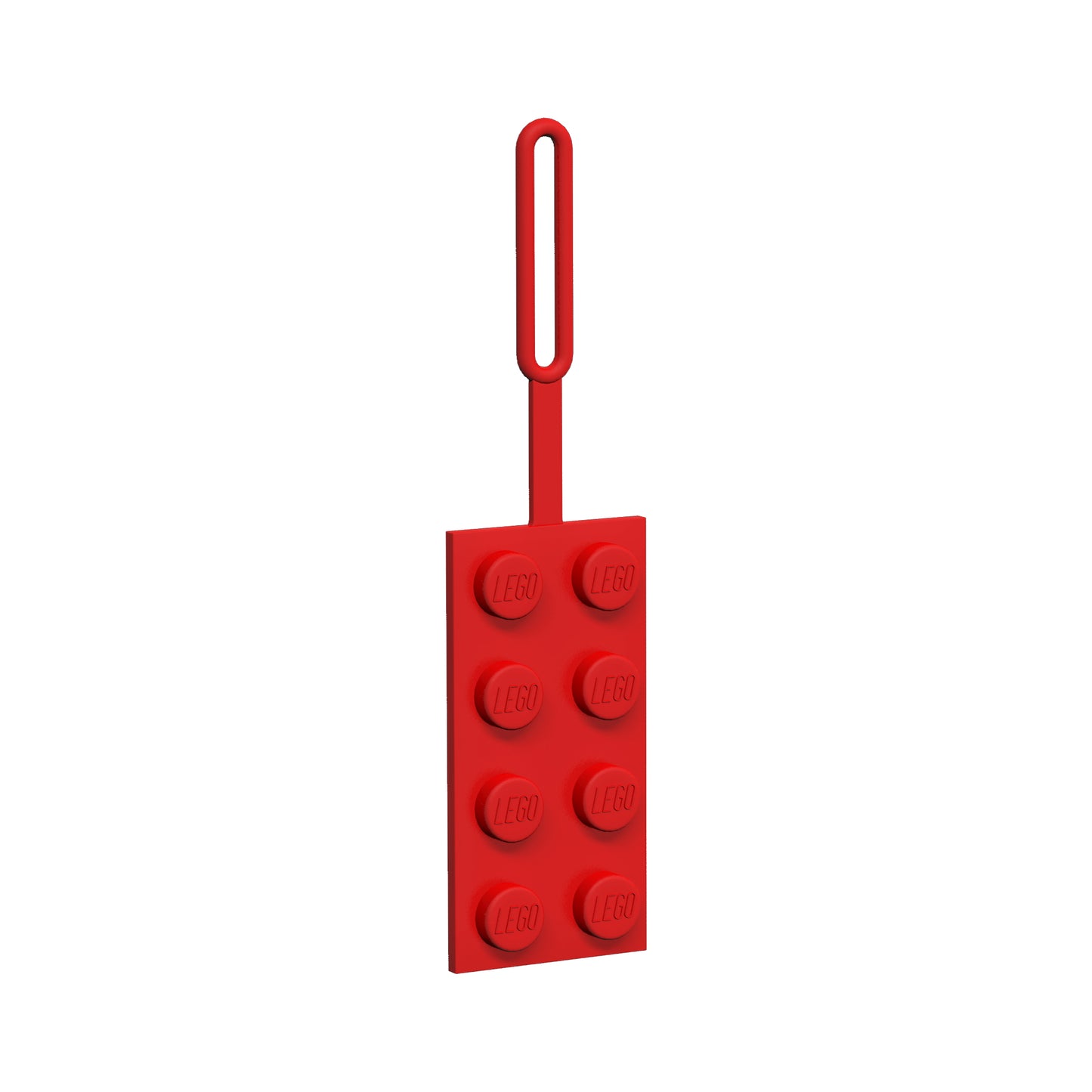 IQ レゴ アイコニック 2×4ブロック ラゲッジタグ 赤 (52002)