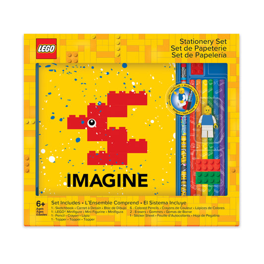 IQ LEGO® Iconic Stationery Creative Sketchbook Set with Minifigure (52627)
