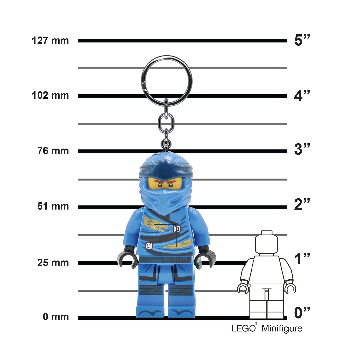 IQ LEGO® Ninjago Legacy Jay LED luminous Key Chain (KE148) – IQ Hong Kong
