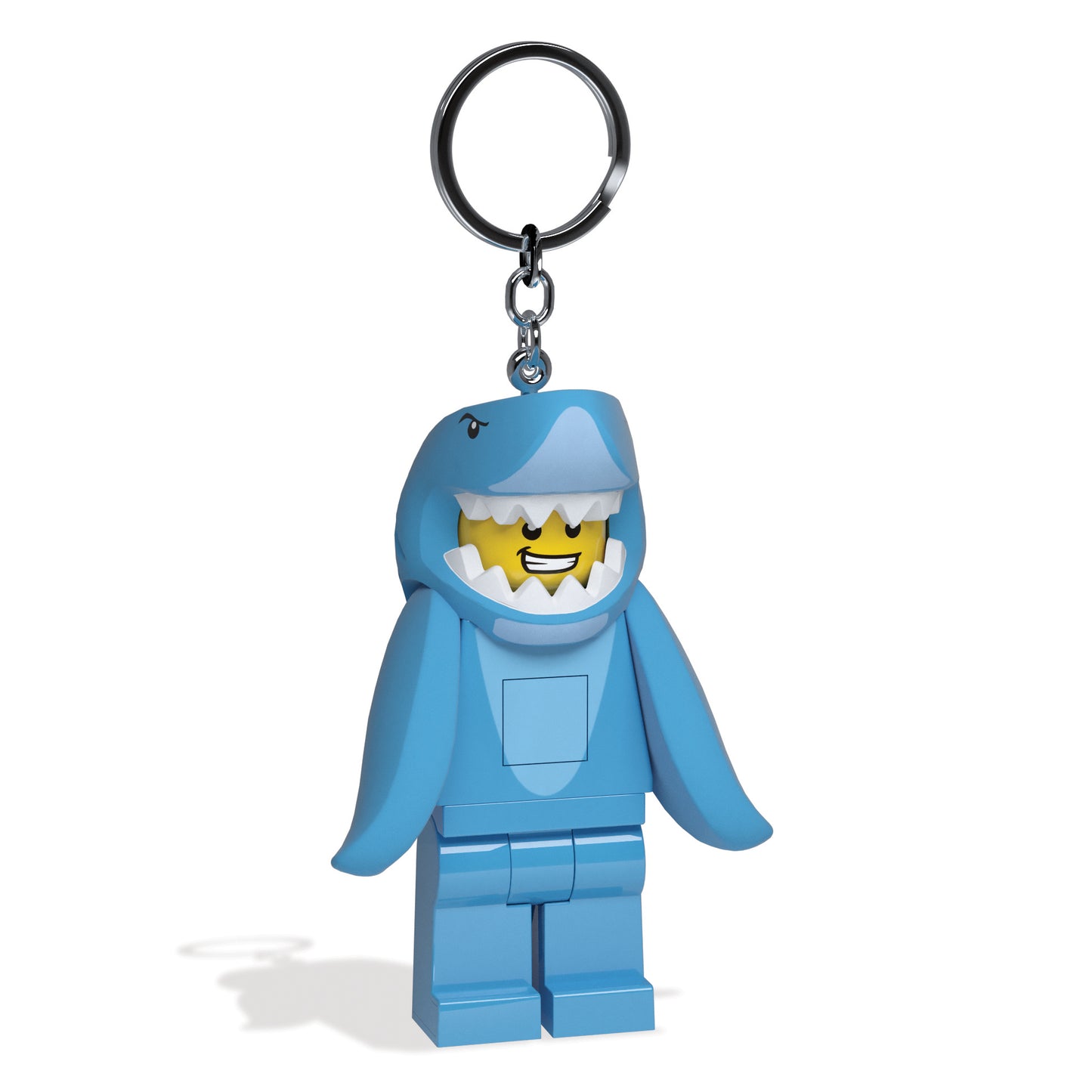 IQ LEGO® Iconic Shark Suit Guy LED luminous Key Chain (KE155H)