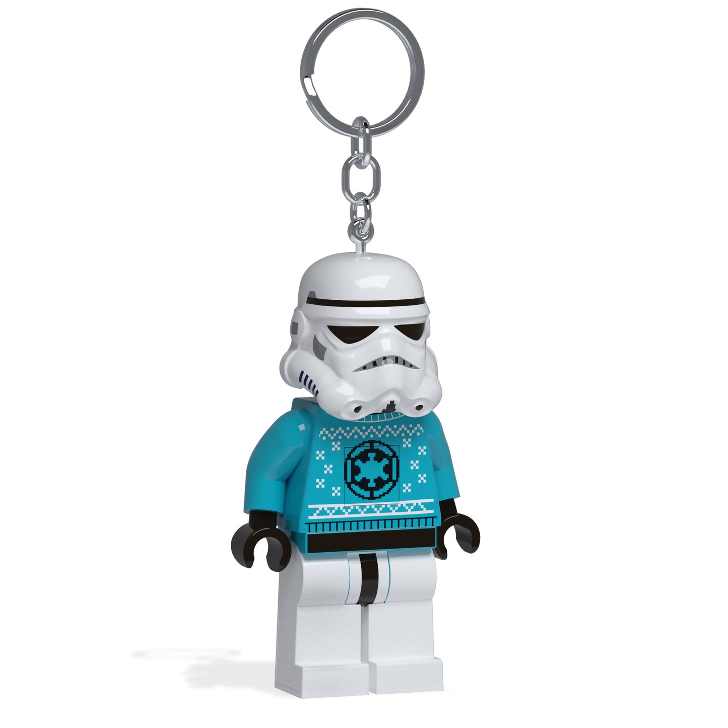 IQ LEGO® STAR WARS Stormtrooper Ugly Sweater LED luminous Key Chain (KE174H)