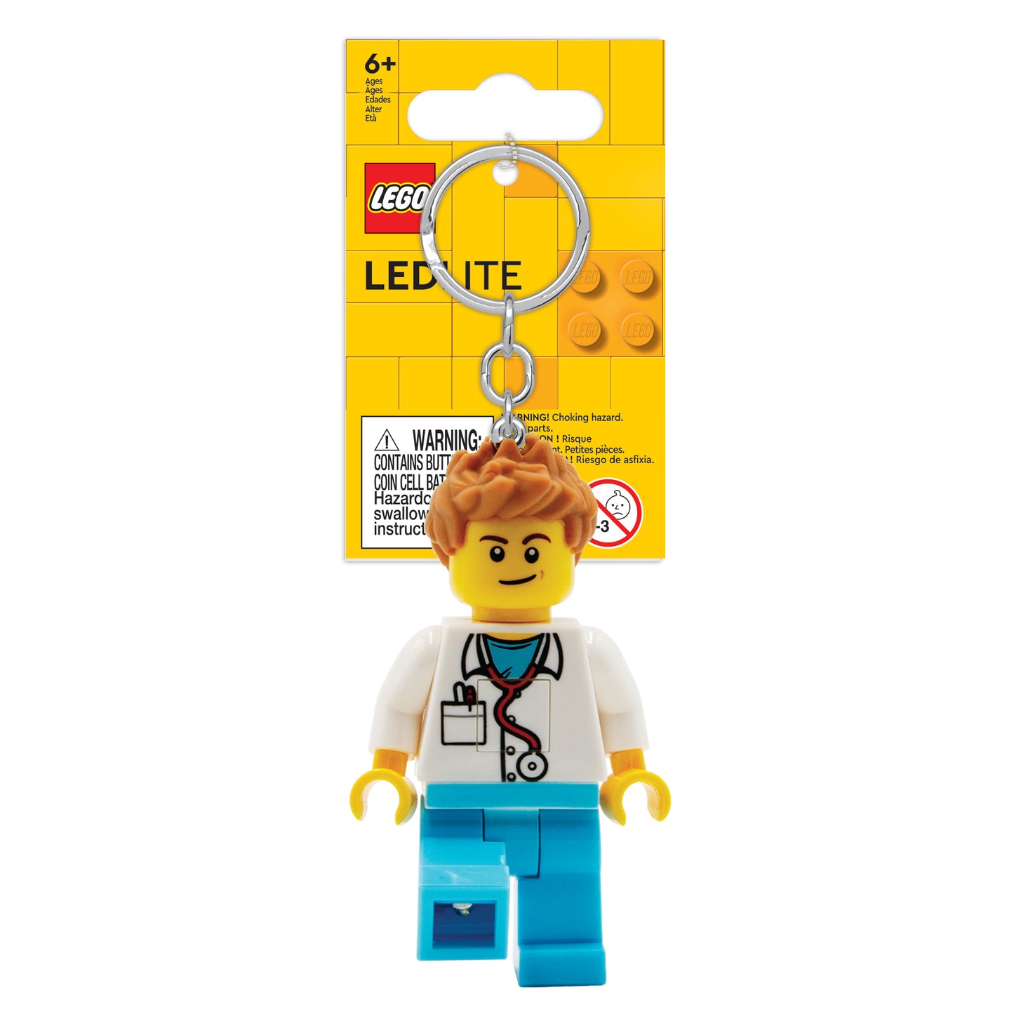 IQ LEGO® Iconic The Male Doctor LED luminous Key Chain (KE184H)
