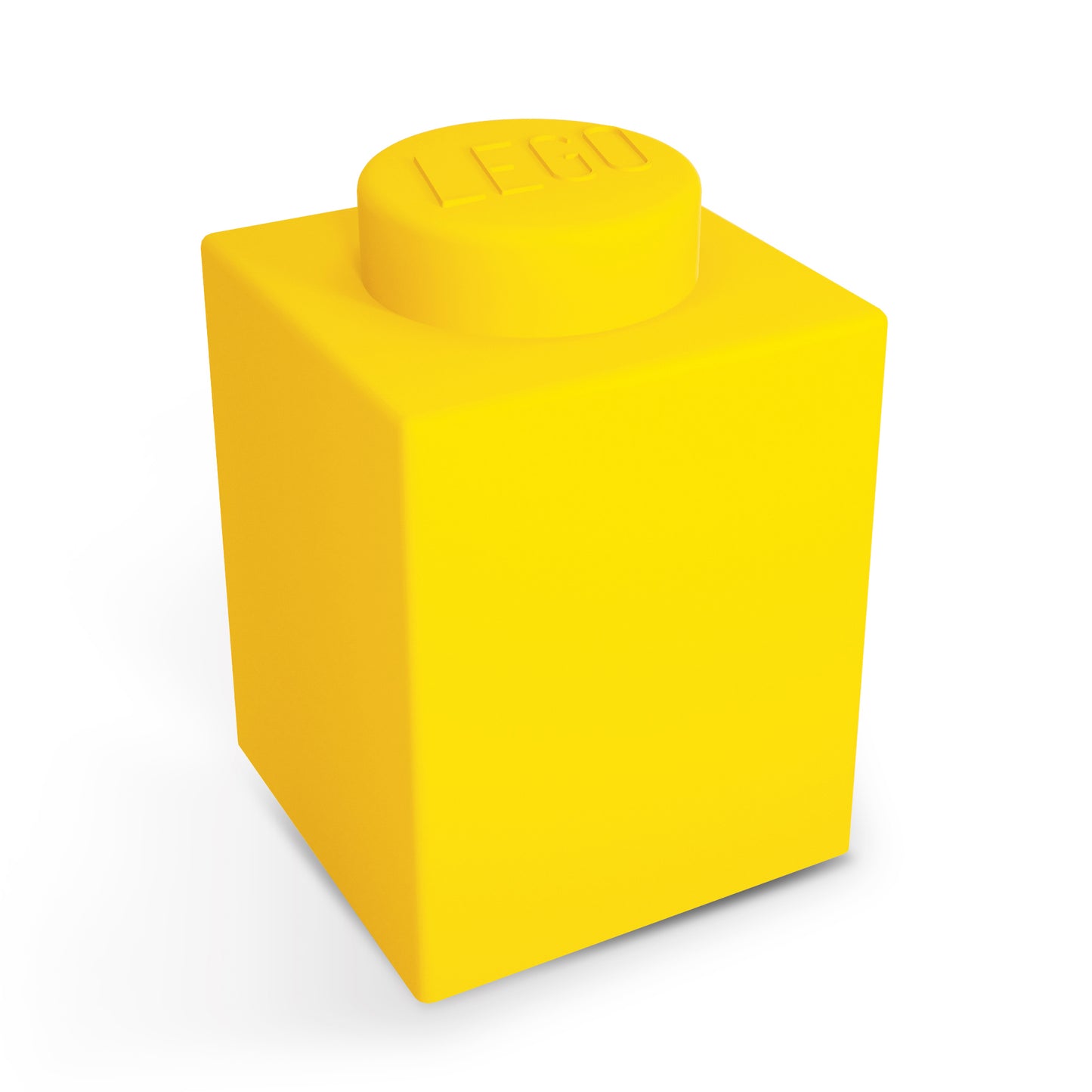 IQ レゴ アイコニック 1×1のレゴブロック形 柔らかシリコン タッチ式 ランプ 黄色 (LP42)